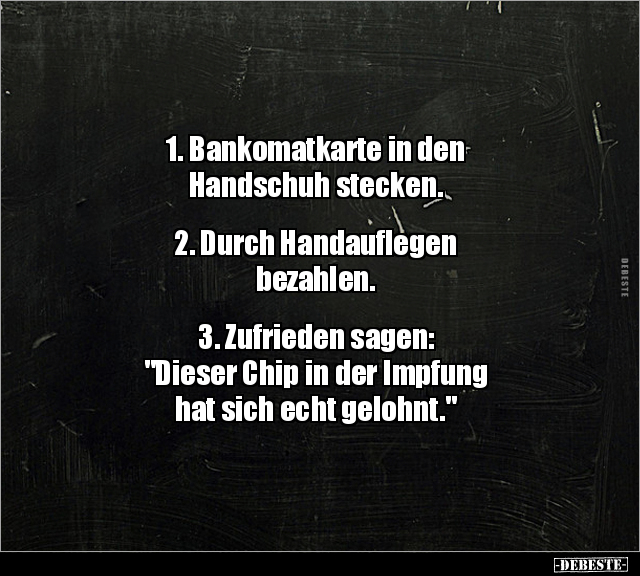 1. Bankomatkarte in den Handschuh stecken... - Lustige Bilder | DEBESTE.de