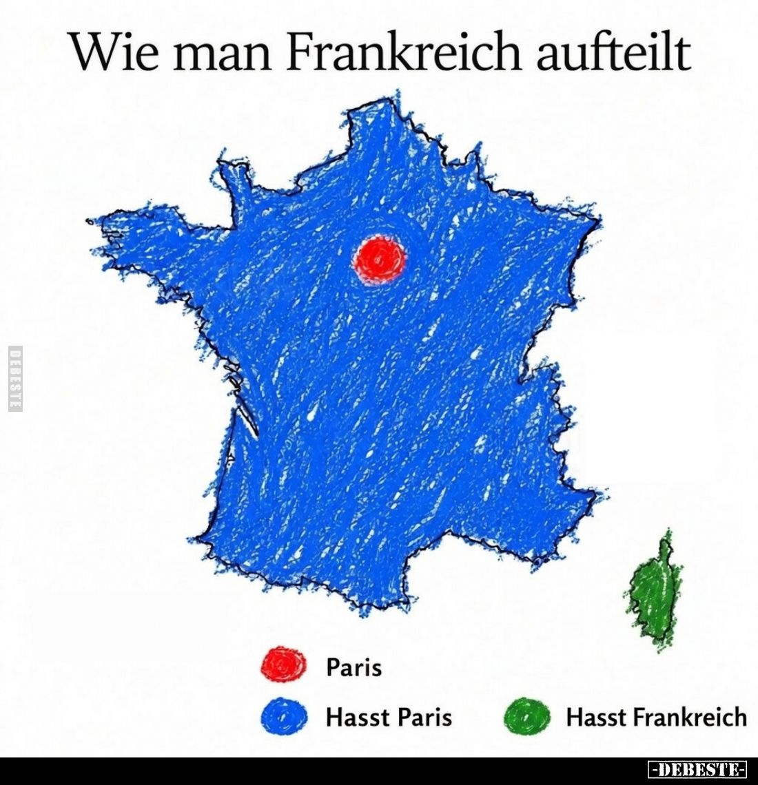 Wie man Frankreich aufteilt.. - Lustige Bilder | DEBESTE.de