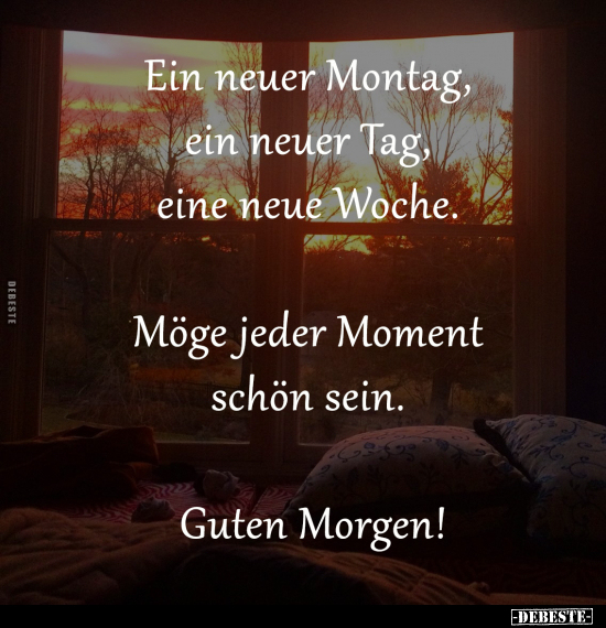 Neuer Tag, Montag, Neue Woche, Neue, Woche, Guten Morgen, Morgen