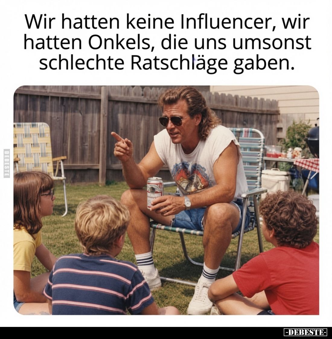 Wir hatten keine Influencer, wir hatten Onkels, die uns umsonst schlechte Ratschläge gaben.
