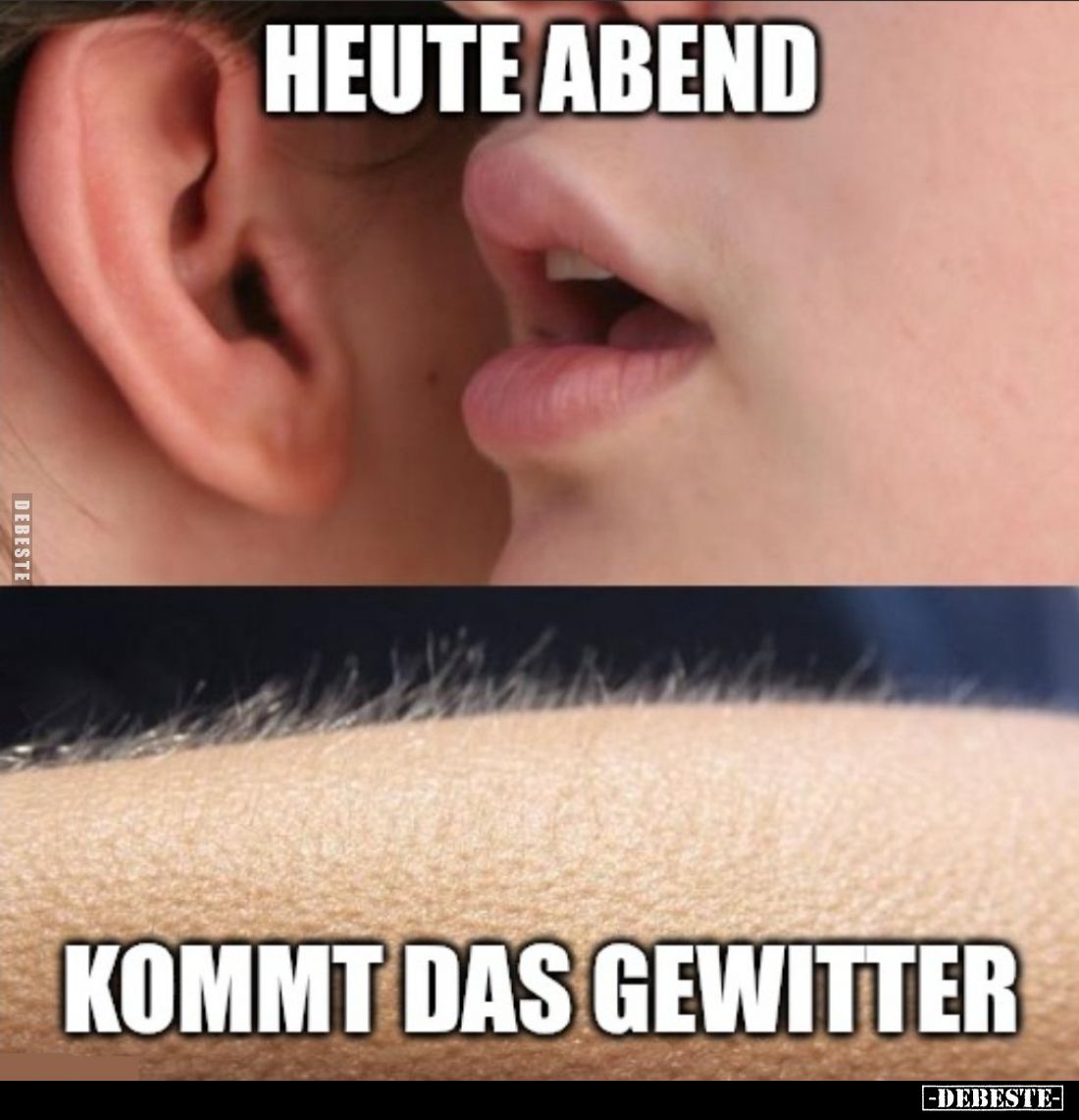 Heute Abend - 
kommt das Gewitter
