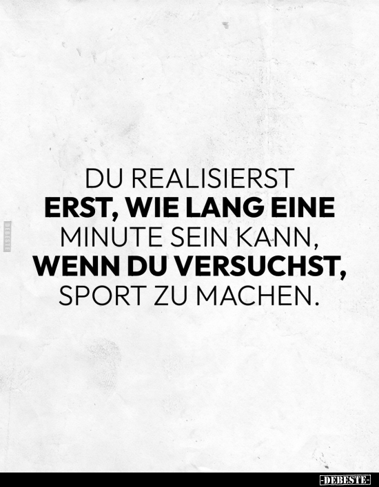 Du realisierst erst, wie lang eine Minute sein kann.. - Lustige Bilder | DEBESTE.de