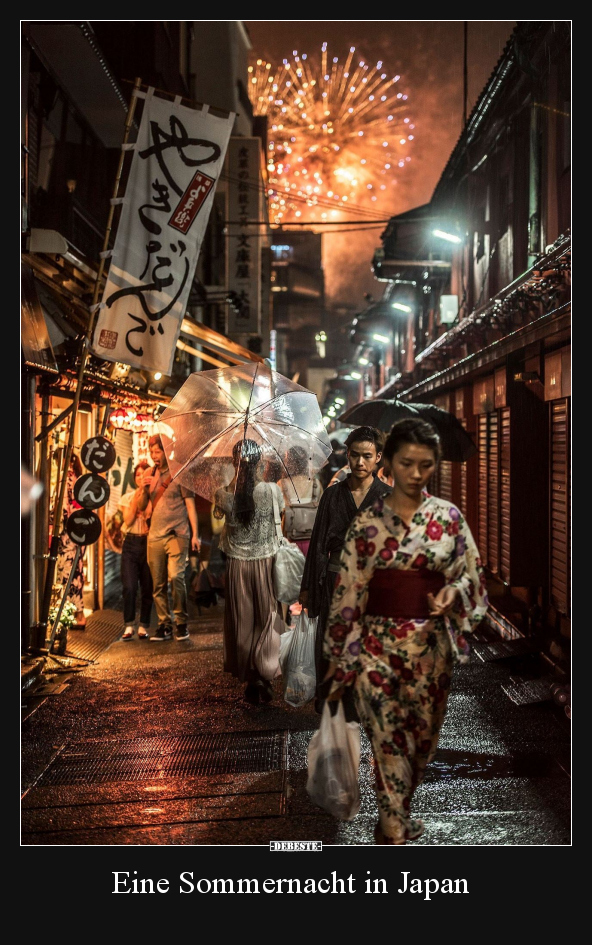 Eine Sommernacht in Japan..