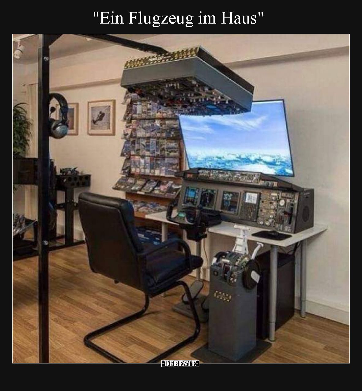 Ein Flugzeug im Haus