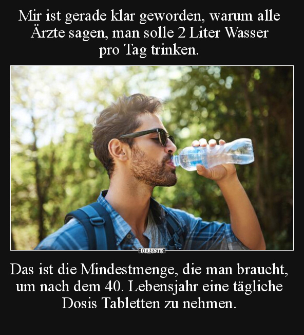 Mir ist gerade klar geworden, warum alle Ärzte sagen, man.. - Lustige Bilder | DEBESTE.de