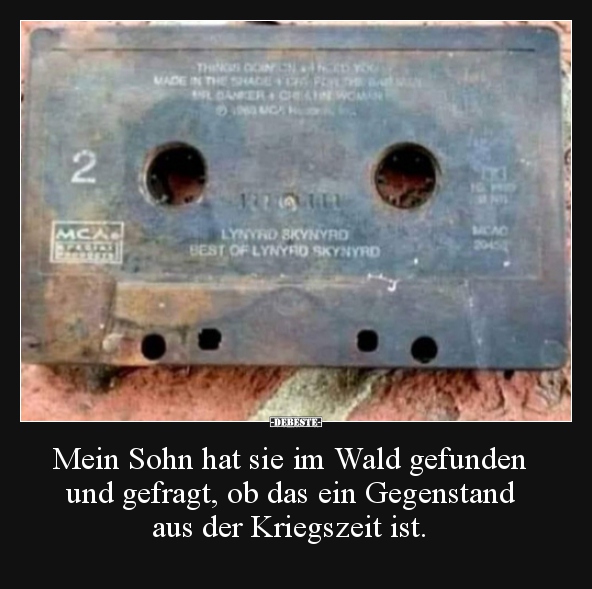 Mein Sohn hat sie im Wald gefunden und gefragt, ob das ein..