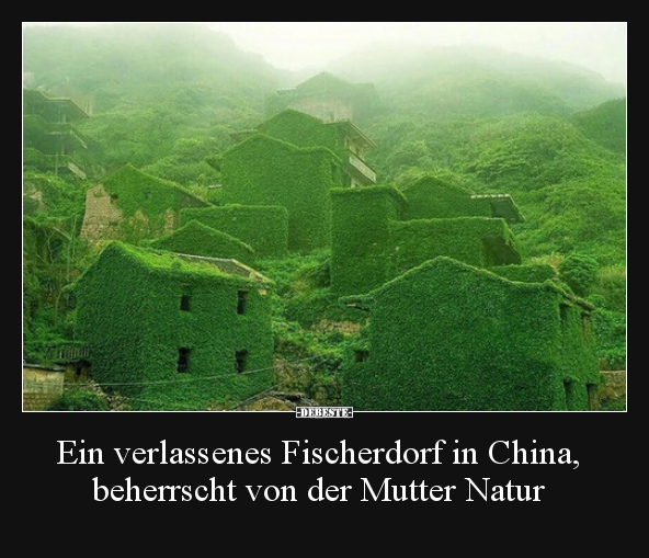 Ein verlassenes Fischerdorf in China, beherrscht von der.. - Lustige Bilder | DEBESTE.de