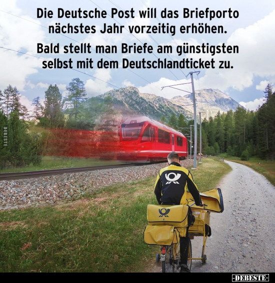 Die Deutsche Post will das Briefporto nächstes Jahr.. - Lustige Bilder | DEBESTE.de