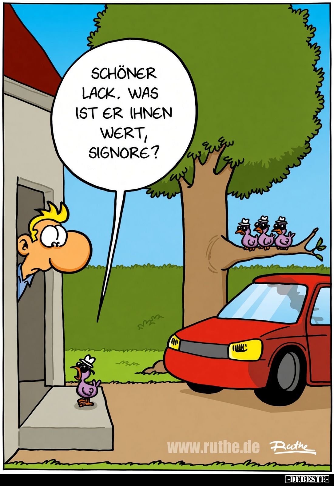 Schöner Lack. Was ist er ihnen Wert, Signore?