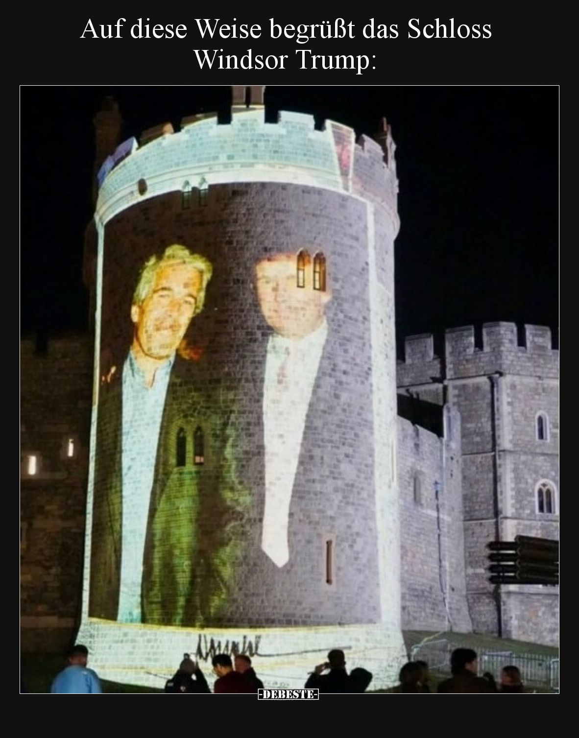 Auf diese Weise begrüßt das Schloss Windsor Trump: