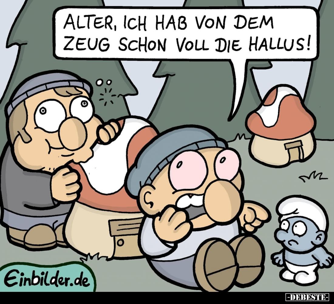 Alter, ich hab von dem Zeug schon voll die Hallus!