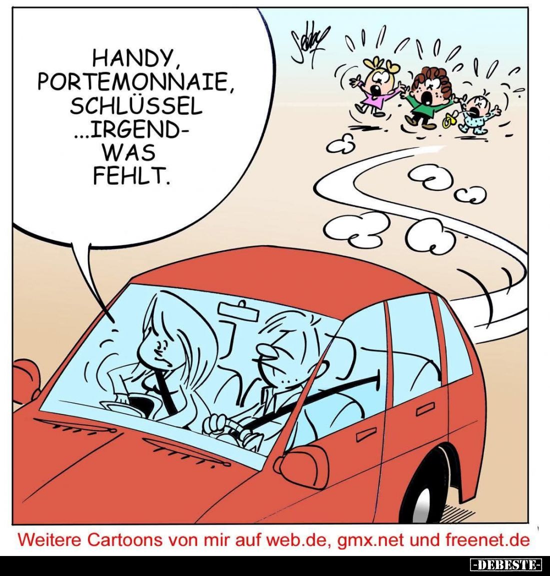 Handy, Portemonnaie, Schlüssel ... irgendwas fehlt.