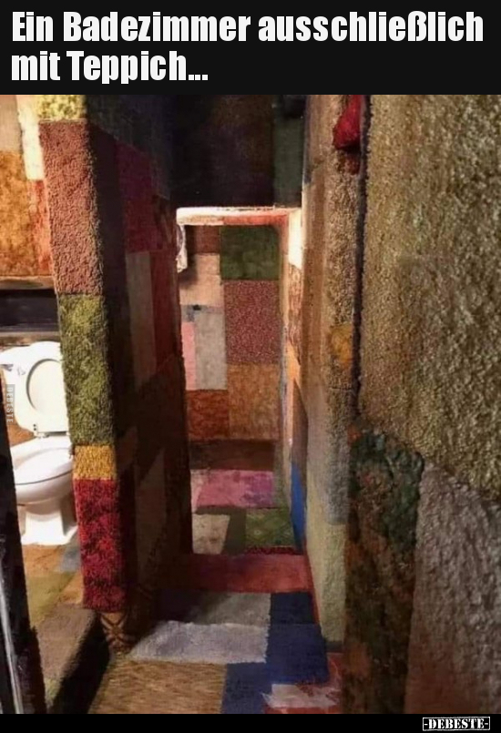 Ein Badezimmer ausschließlich mit Teppich... - Lustige Bilder | DEBESTE.de