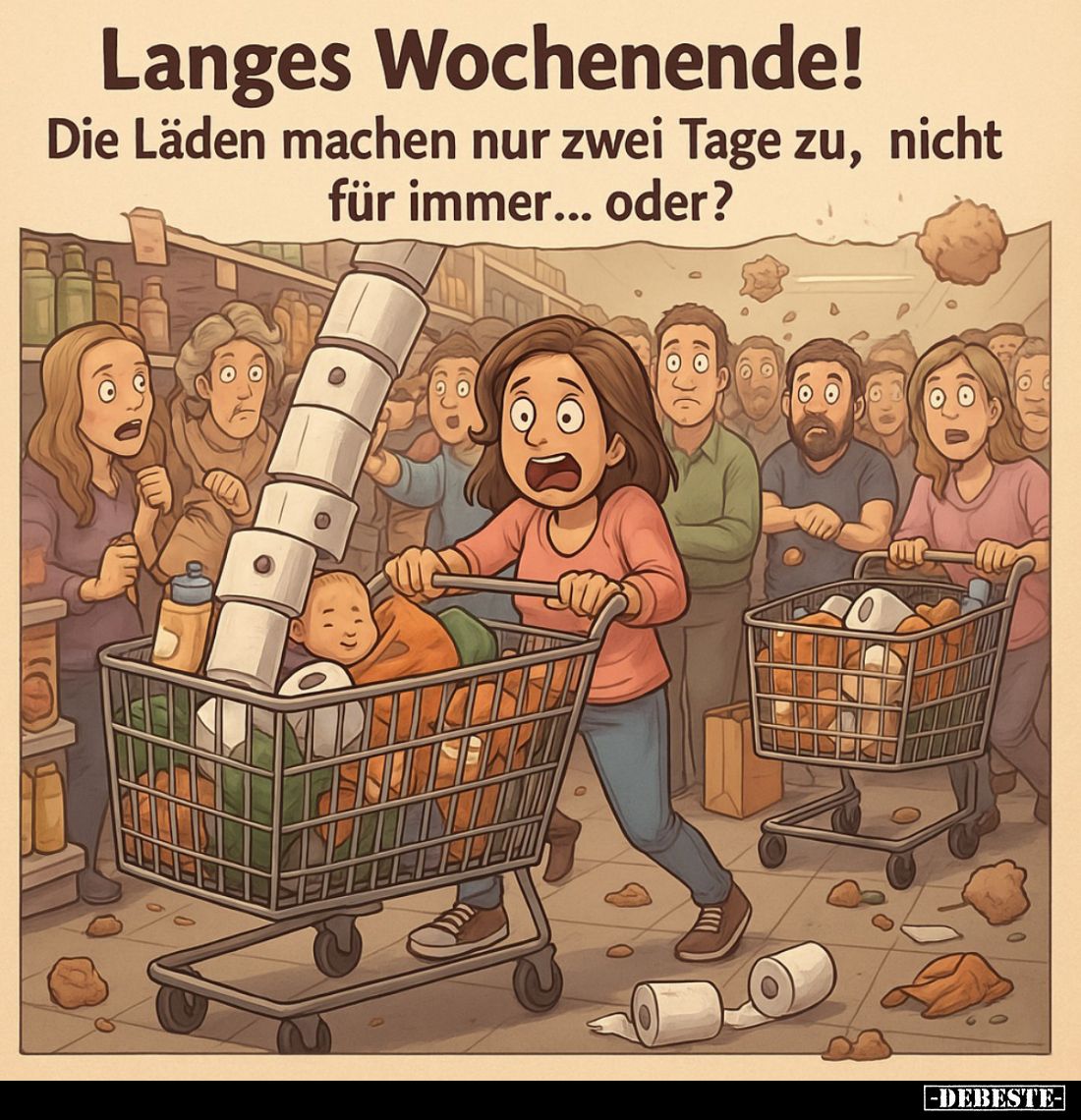 Langes Wochenende! 
Die Läden machen nur zwei Tage zu, nicht für immer... oder?