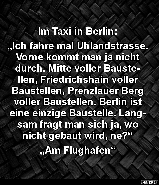 Im Taxi in Berlin... - Lustige Bilder | DEBESTE.de