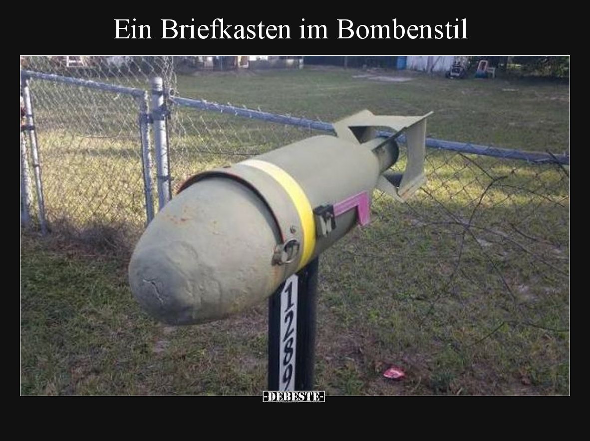 Ein Briefkasten im Bombenstil.. - Lustige Bilder | DEBESTE.de