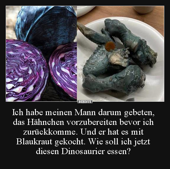 Ich habe meinen Mann darum gebeten, das Hähnchen.. - Lustige Bilder | DEBESTE.de