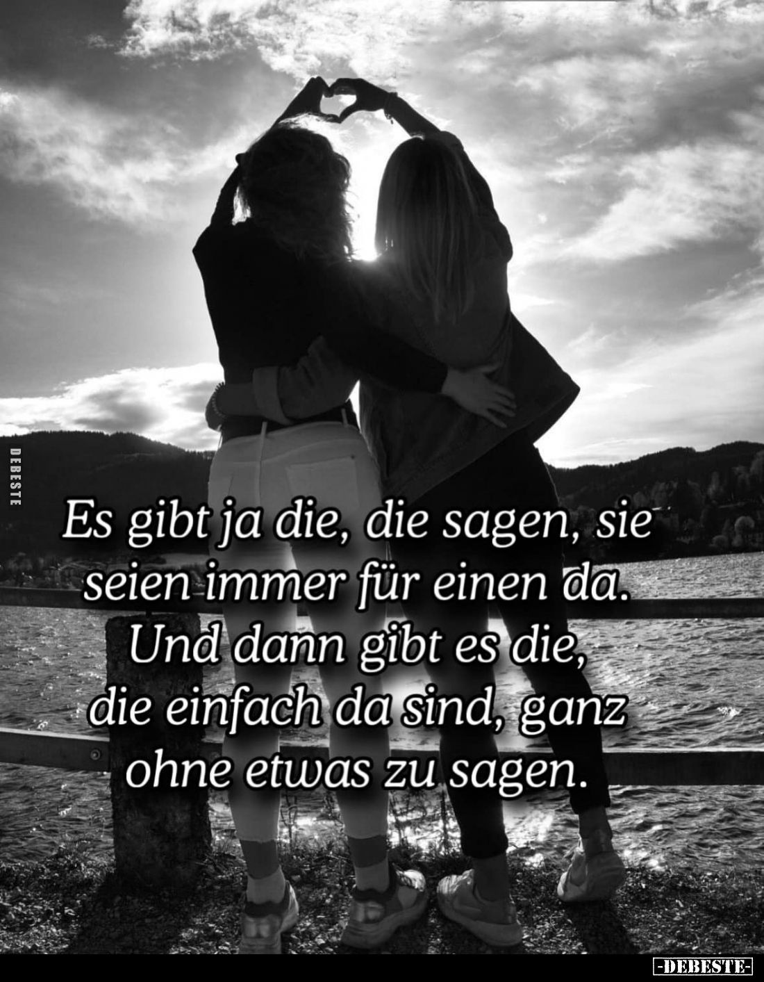 Es gibt ja die, die sagen, sie seien immer für einen da. Und dann gibt es die, die einfach da sind, ganz ohne etwas zu sagen.