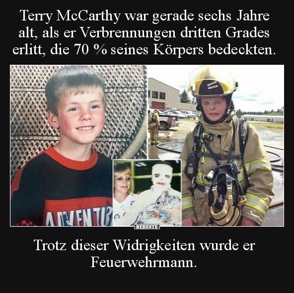 Terry McCarthy war gerade sechs Jahre alt, als er.. - Lustige Bilder | DEBESTE.de