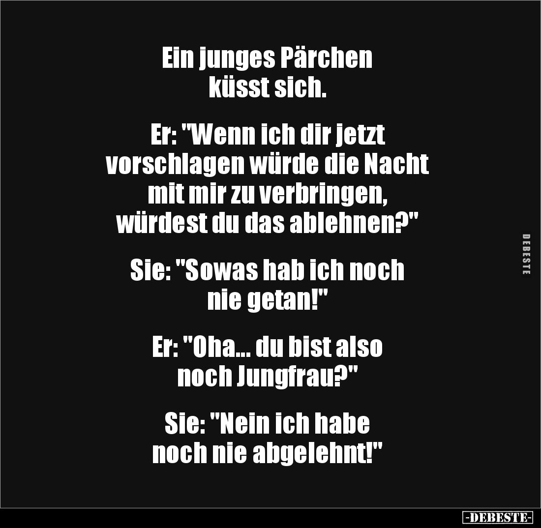 Ein junges Pärchen küsst sich... - Lustige Bilder | DEBESTE.de