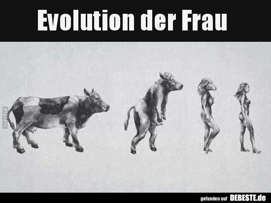 Evolution der Frau..