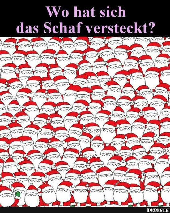 Wo hat sich das Schaf versteckt? - Lustige Bilder | DEBESTE.de
