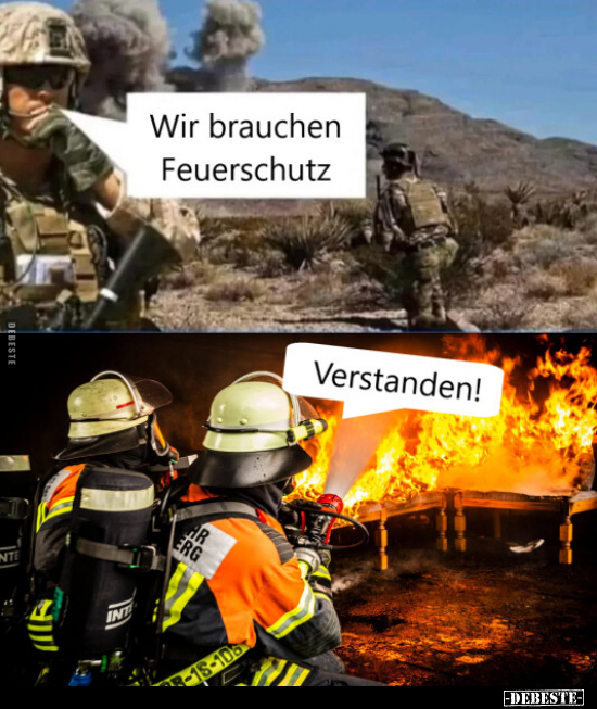 Wir brauchen Feuerschutz.. - Lustige Bilder | DEBESTE.de