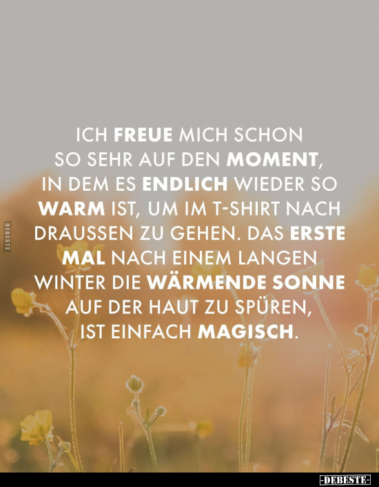 Ich Freue Mich, Sehr, Warm, So Warm, Winter, Sonne