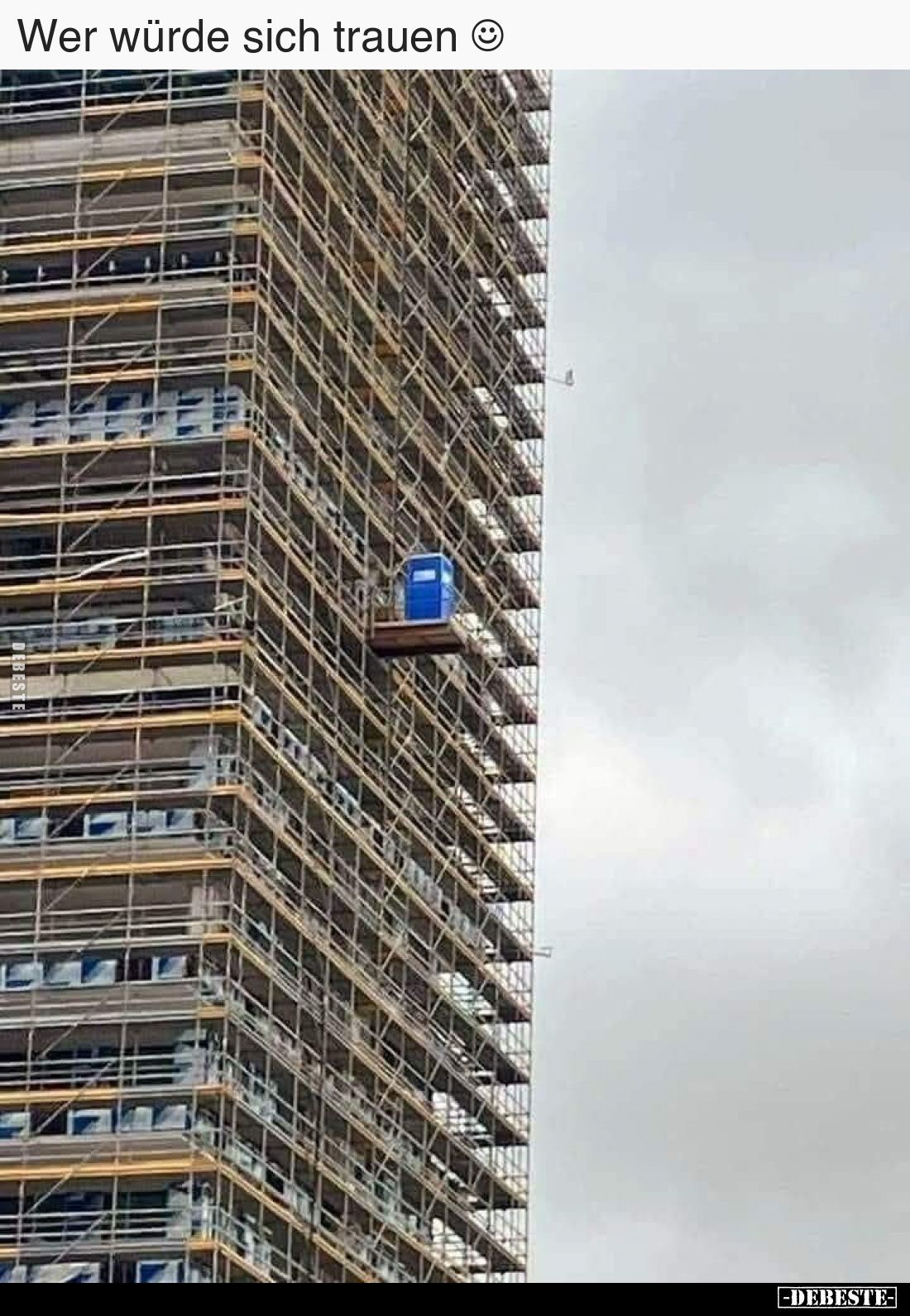 Wer würde sich trauen ☺..