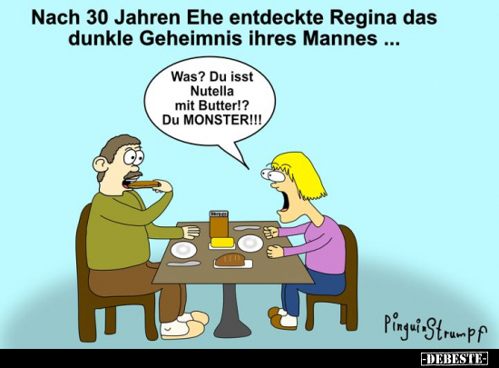 Nach 30 Jahren Ehe entdeckte Regina das dunkle Geheimnis.. - Lustige Bilder | DEBESTE.de