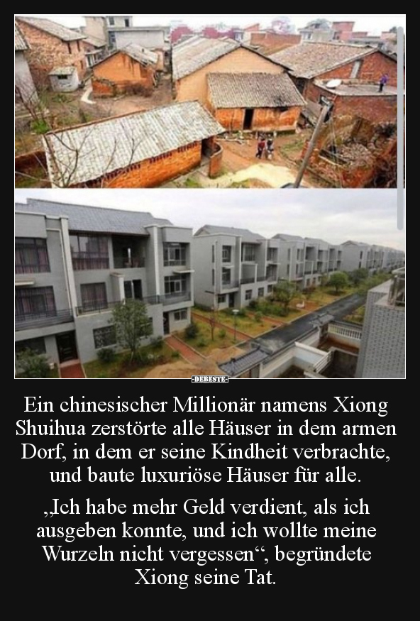 Ein chinesischer Millionär namens Xiong Shuihua zerstörte.. - Lustige Bilder | DEBESTE.de