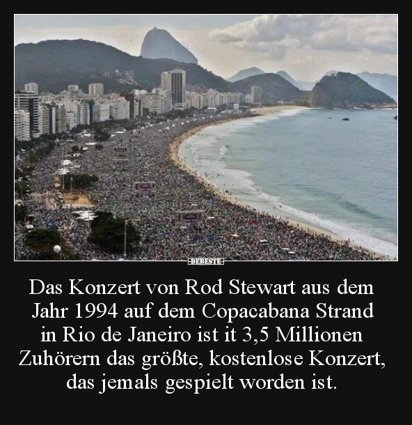 Das Konzert von Rod Stewart aus dem Jahr 1994 auf dem..