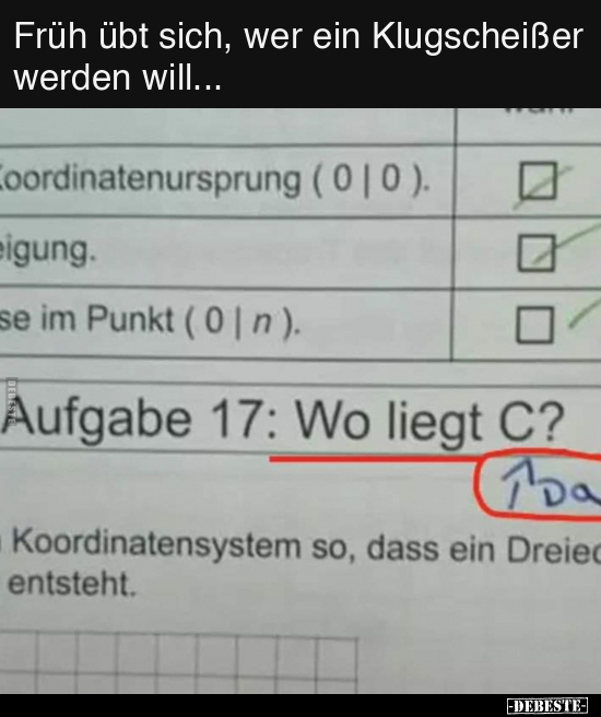 Früh übt sich, wer ein Klugschei*ßer werden will... - Lustige Bilder | DEBESTE.de