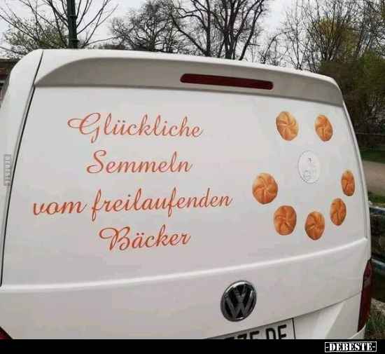 Glückliche Semmeln vom freilaufenden Bäcker.. - Lustige Bilder | DEBESTE.de