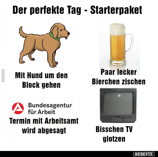 Der perfekte Tag - Starterpaket.. - Lustige Bilder | DEBESTE.de