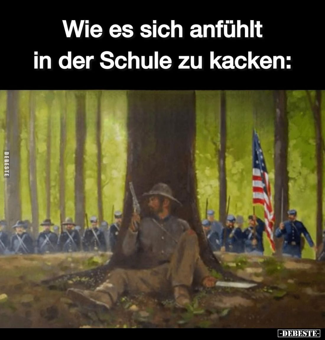 Wie es sich anfühlt
in der Schule zu kacken: