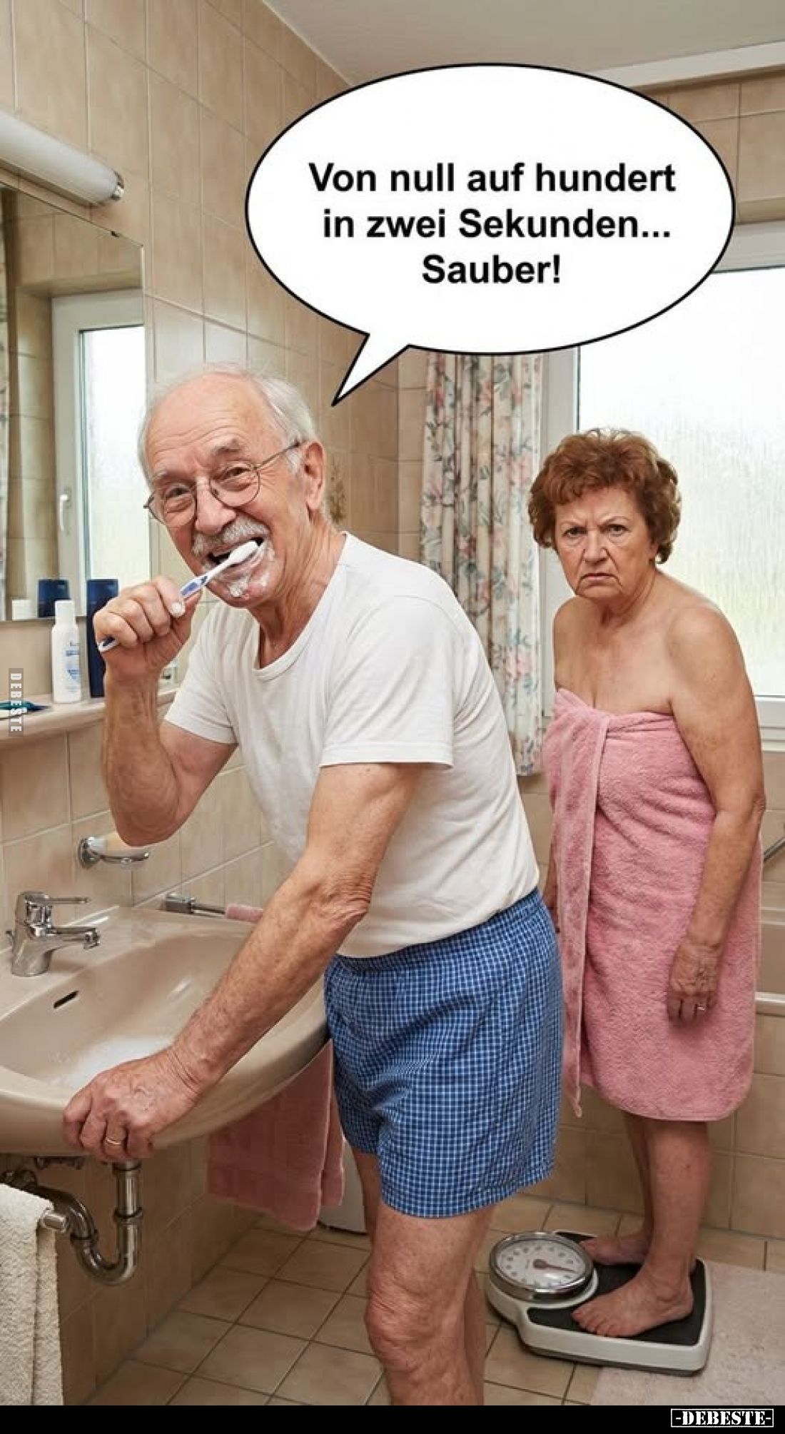 Von null auf hundert in zwei Sekunden... Sauber!