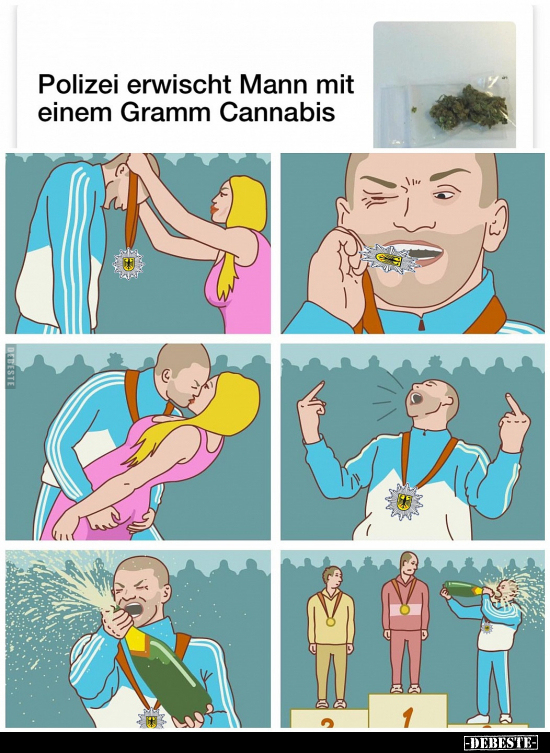 Polizei erwischt Mann mit einem Gramm Cannabis.. - Lustige Bilder | DEBESTE.de