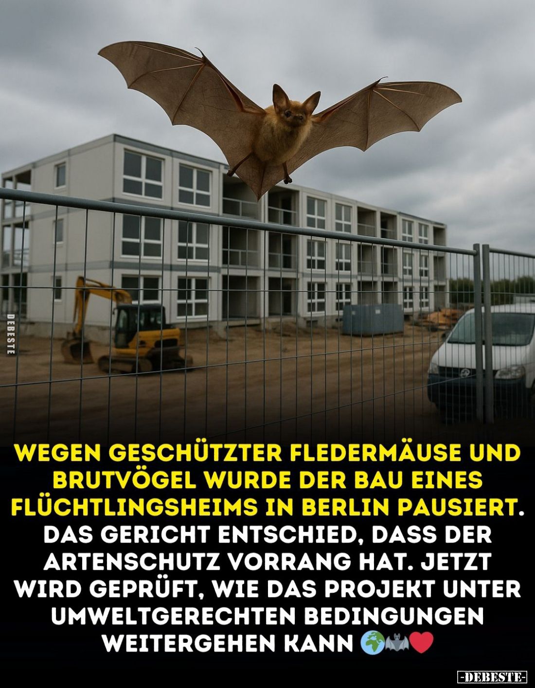 Wegen geschützter Fledermäuse.. - Lustige Bilder | DEBESTE.de