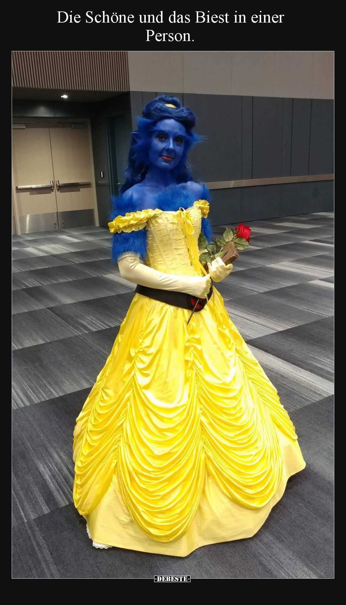 Die Schöne und das Biest in einer Person.