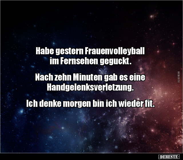 Habe gestern Frauenvolleyball im Fernsehen geguckt... - Lustige Bilder | DEBESTE.de