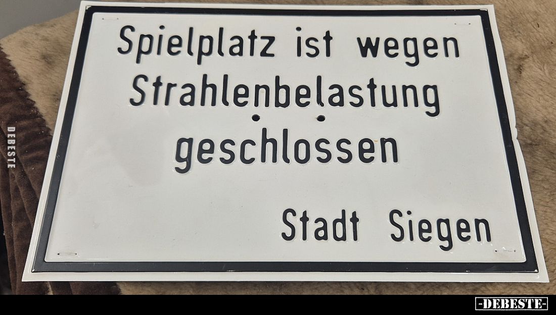 Spielplatz ist wegen Strahlenbelastung geschlossen
Stadt Siegen