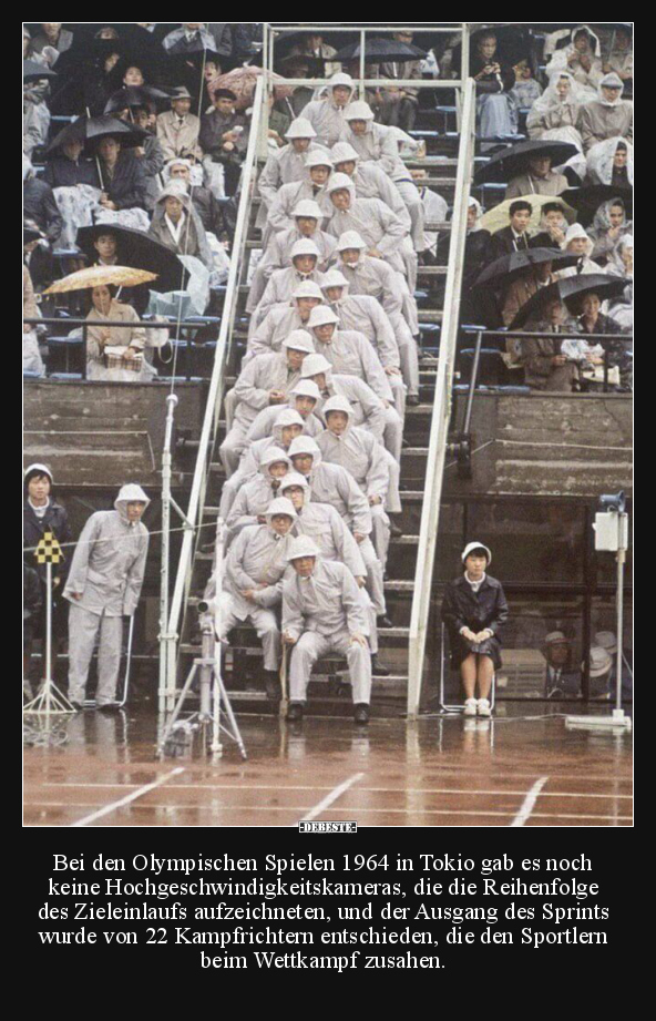 Bei den Olympischen Spielen 1964 in Tokio gab es noch keine.. - Lustige Bilder | DEBESTE.de