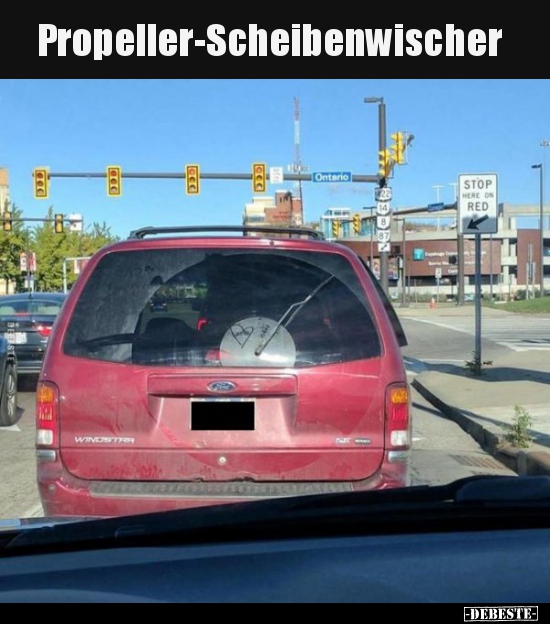 Propeller-Scheibenwischer.. - Lustige Bilder | DEBESTE.de