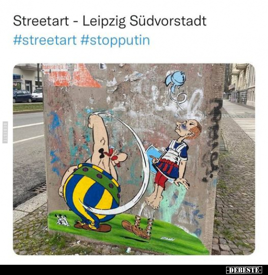 Streetart - Leipzig Südvorstadt.. - Lustige Bilder | DEBESTE.de
