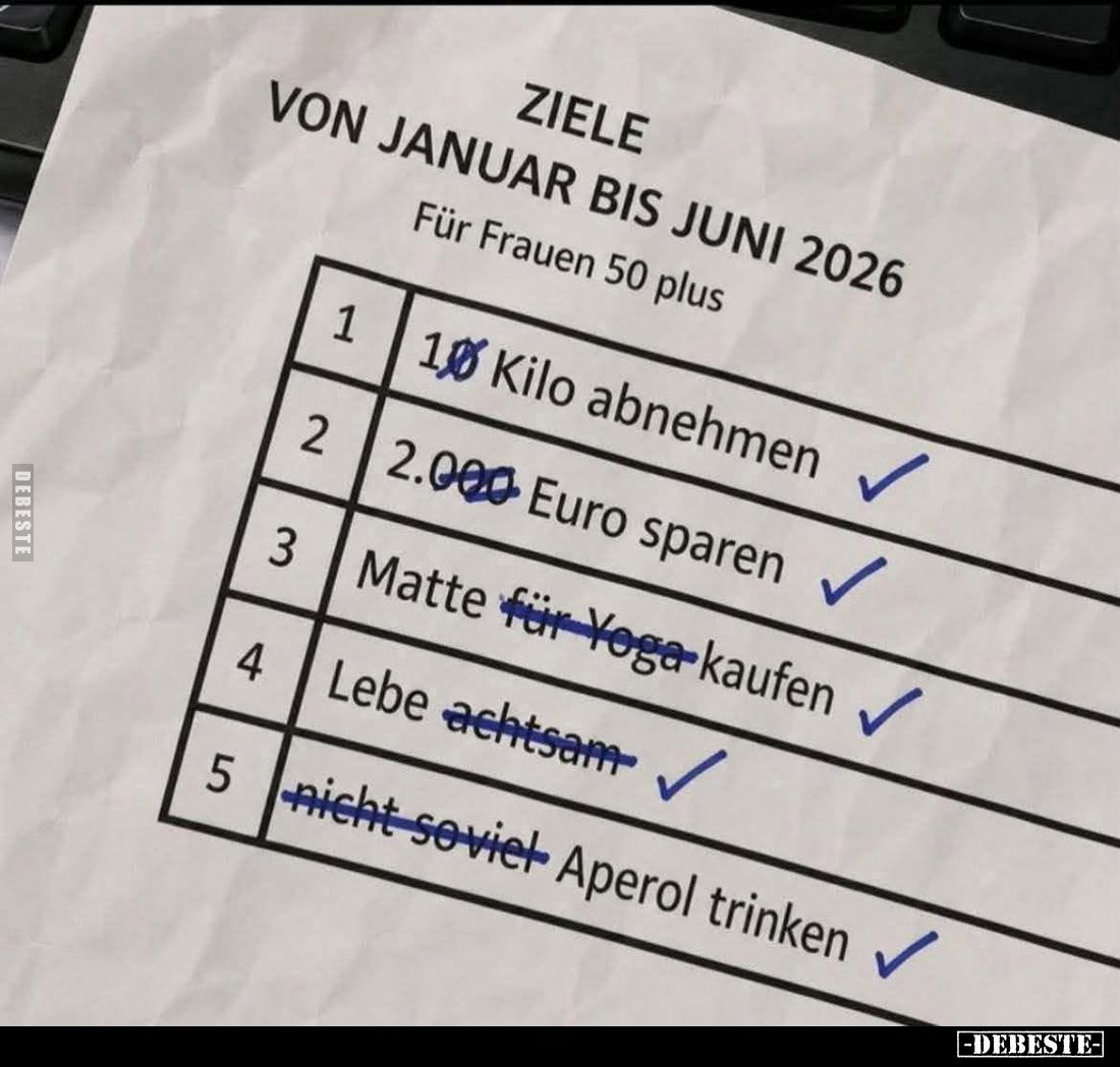 Ziele
von Januar bis Juni 2026
für Frauen 50 plus.
