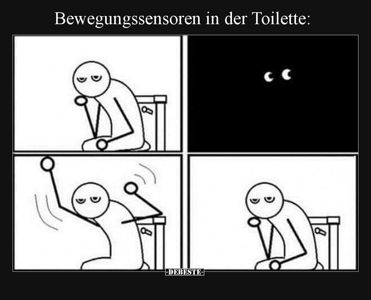 Bewegungssensoren in der Toilette: