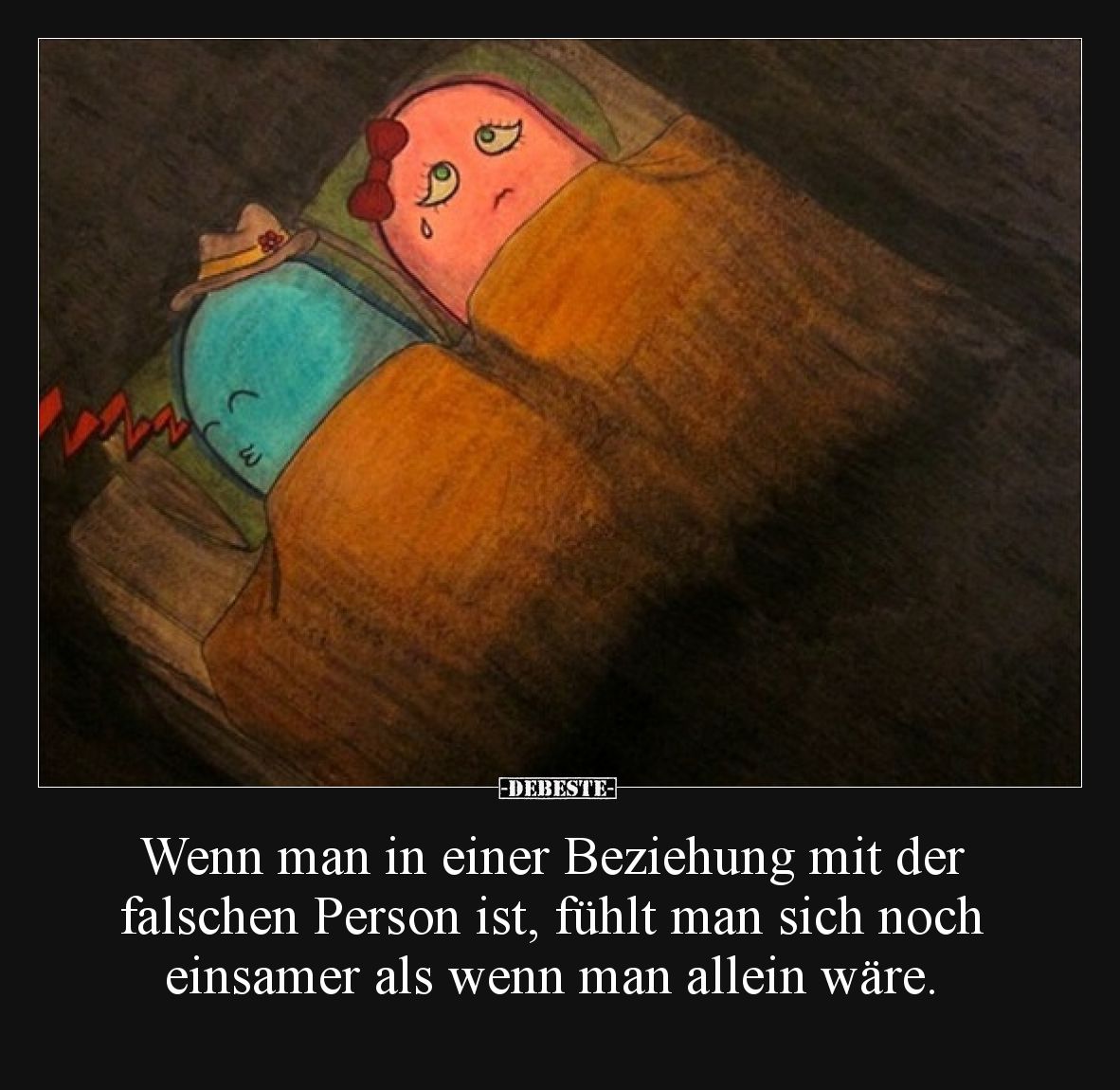 Wenn man in einer Beziehung mit der falschen Person ist.. - Lustige Bilder | DEBESTE.de