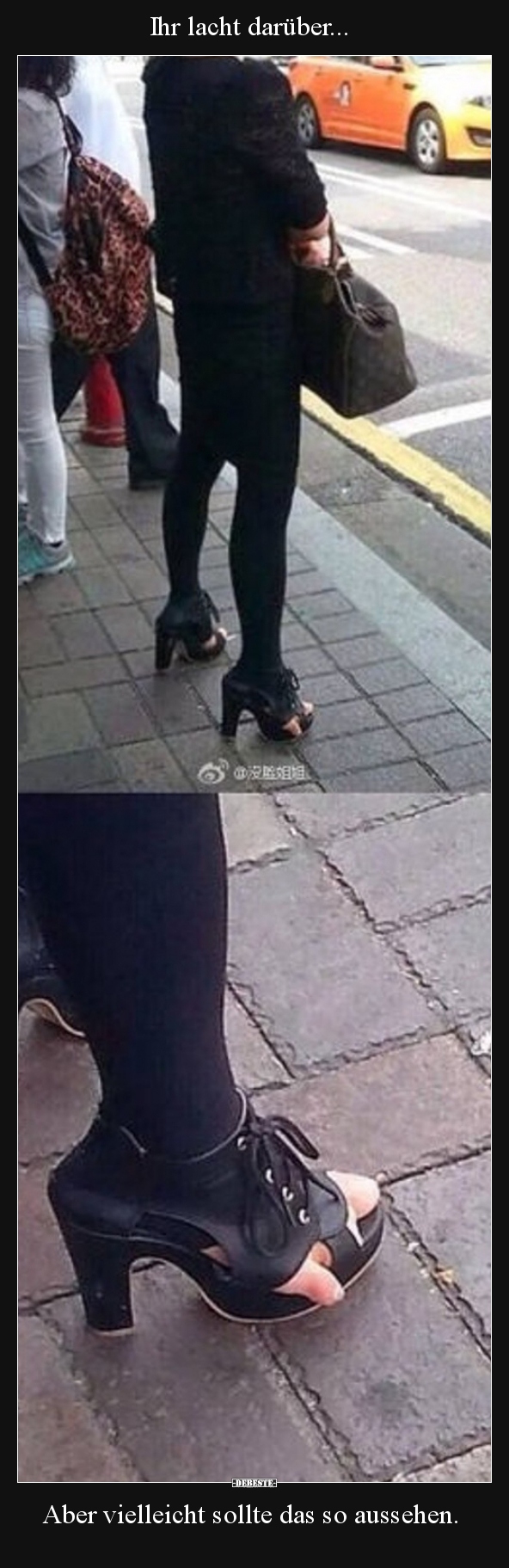 Ihr lacht darüber... Aber vielleicht sollte das so..