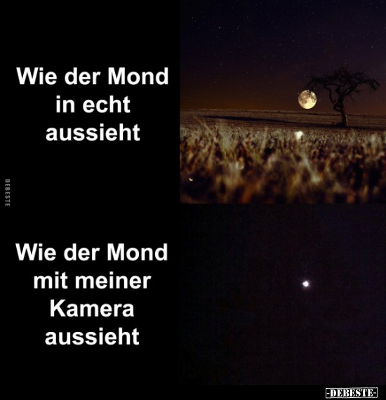 Wie der Mond in echt aussieht. Wie der Mond mit meiner.. - Lustige Bilder | DEBESTE.de